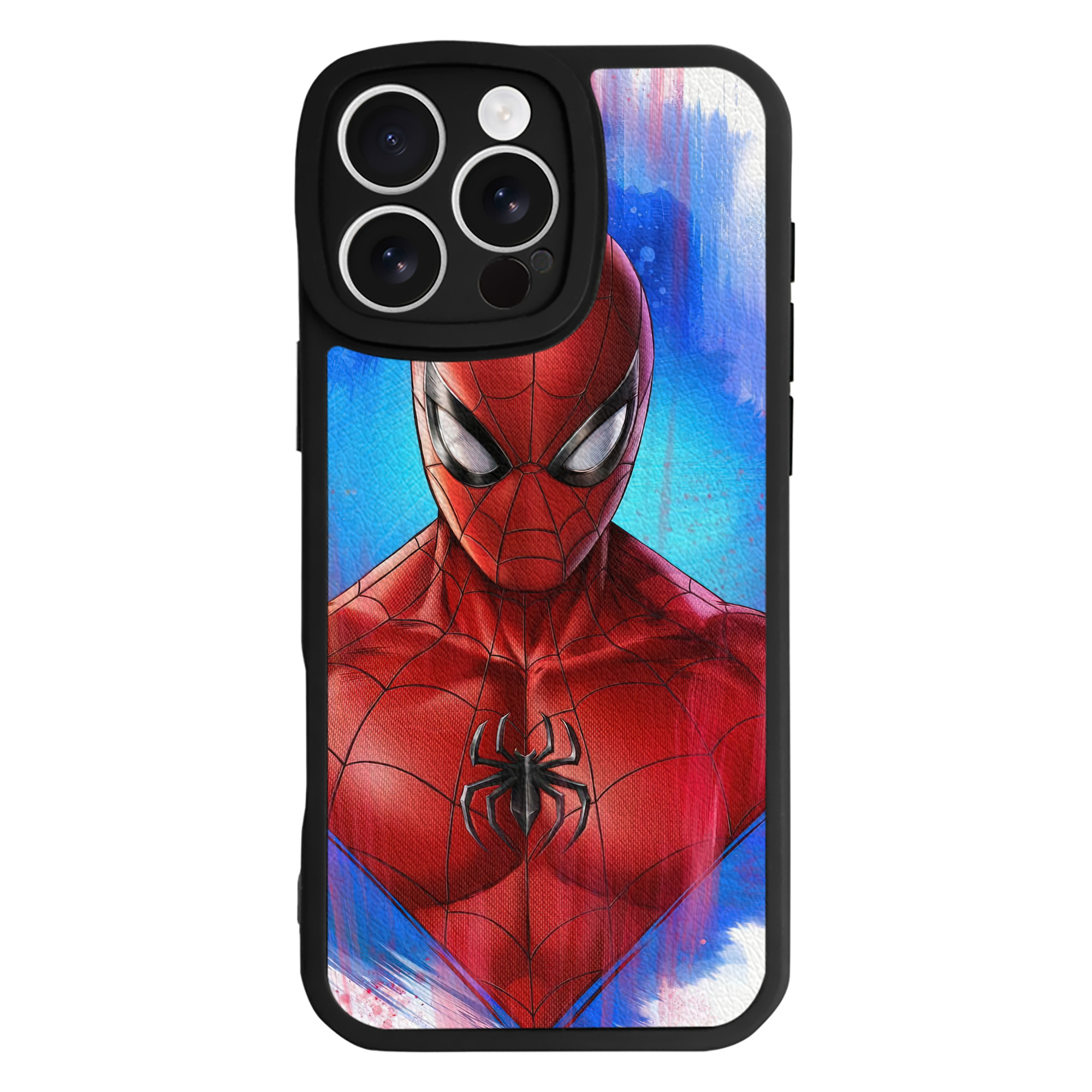 （画像用） Spider Man スパイダーマン 【iPhone 16シリーズ対応】シリコンスマホケース（レザー調） 材質：シリコン